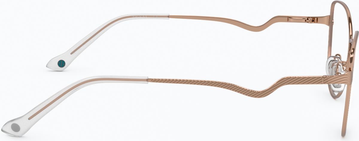 Side view of Serpent Sage Glasses 3245919 in Rose Gold thumbnail