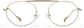 Front view of Foldable Oval Glasses 3246214 in Gold thumbnail