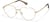 Angle view of Heart Glasses 3246414 in Gold thumbnail