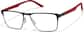 Angle view of Rectangle Active Glasses 3246521 in Black thumbnail