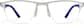 Front view of Rectangle Half Rim Glasses 3246611 in Silver thumbnail