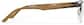 Side view of Rectangle Half Rim Glasses 3246615 in Brown thumbnail