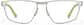 Front view of Lunettes rectangulaires en acier inoxydable  3246811 in Argentée thumbnail