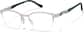 Angle view of Half Rim Glasses 3246911 in Silver thumbnail