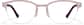 Front view of Half Rim Glasses 3246919 in Pink thumbnail
