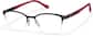 Angle view of Half Rim Glasses 3246921 in Black thumbnail
