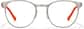 Front view of Active Round Glasses 3247012 in Gray thumbnail