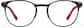 Front view of Active Round Glasses 3247021 in Black thumbnail