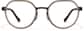 Front view of Active Geometric Glasses 3247115 in Brown thumbnail