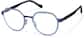 Angle view of Lunettes géométriques actives 3247116 in Bleu thumbnail