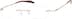 Rimless Glasses 324714 in Gold