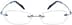 Rimless Glasses 324716 in Blue
