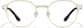 Front view of Lunettes à ligne de sourcils du zodiaque Lion 3247214 in Doré thumbnail