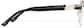 Side view of Leo Zodiac Browline Glasses 3247221 in Gold / Black  thumbnail