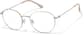 Angle view of Virgo Round Glasses  3247311 in Silver thumbnail