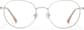 Front view of Virgo Round Glasses  3247311 in Silver thumbnail