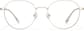 Front view of Virgo Round Glasses  3247314 in Gold thumbnail