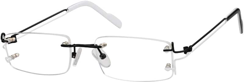 Zenni Rimless Black Rimless Glasses #324821 | Zenni Optical