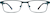 Front view of Rectangle Glasses 325024 in Forest Green thumbnail