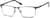 Angle view of Rectangle Glasses 325112 in Silver Gray thumbnail