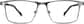 Front view of Rectangle Glasses 325112 in Silver Gray thumbnail