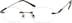 Rimless Glasses 325815 in Brown