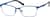 Angle view of Rectangle Glasses 325916 in Blue thumbnail