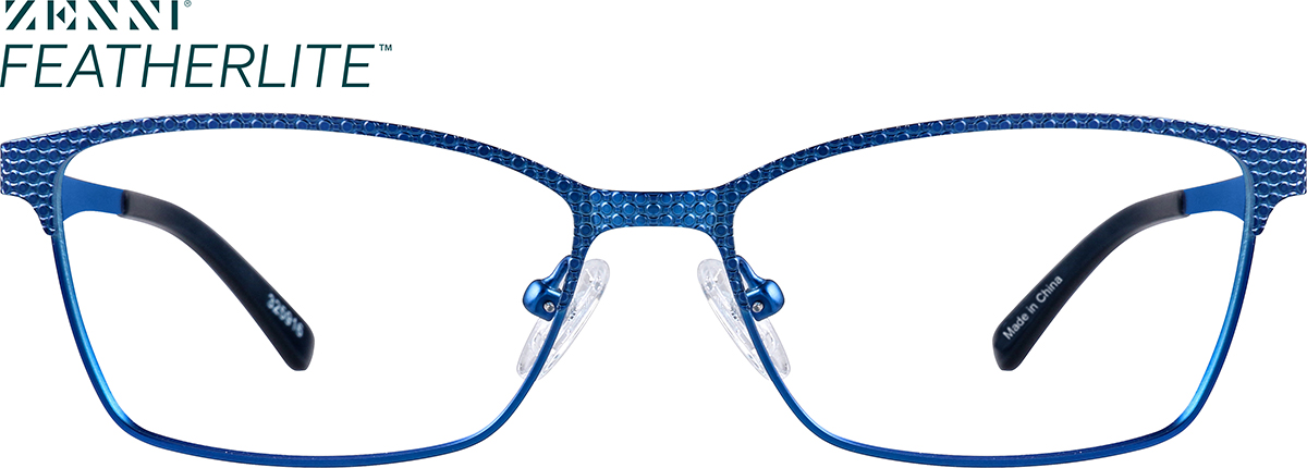 Blue Rectangle Glasses