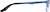 Side view of Rectangle Glasses 325916 in Blue thumbnail