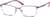 Angle view of Rectangle Glasses 325917 in Pink thumbnail