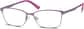 Angle view of Rectangle Glasses 325917 in Pink thumbnail