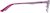 Side view of Rectangle Glasses 325917 in Pink thumbnail