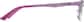 Side view of Rectangle Glasses 325917 in Pink thumbnail