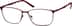 Rectangle Glasses 326718 in Metallic Red