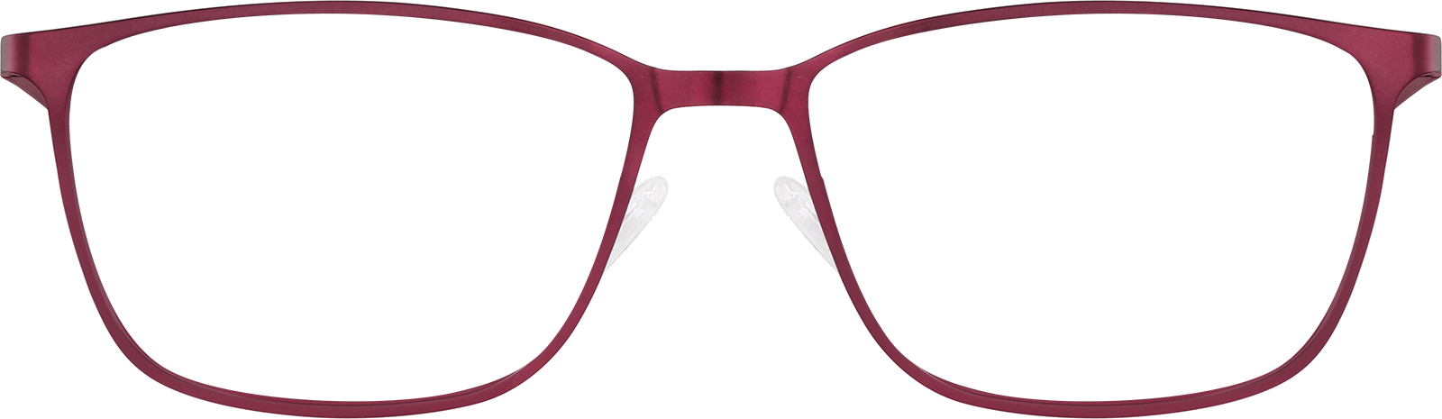 Metallic Red Rectangle Glasses #326718 | Zenni Optical
