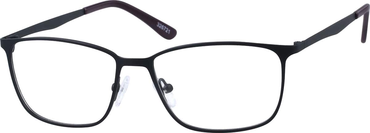 Metallic Red Rectangle Glasses #326718 | Zenni Optical