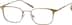 Rectangle Glasses 327414 in Gold