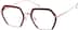 Geometric Glasses 327818 in Red