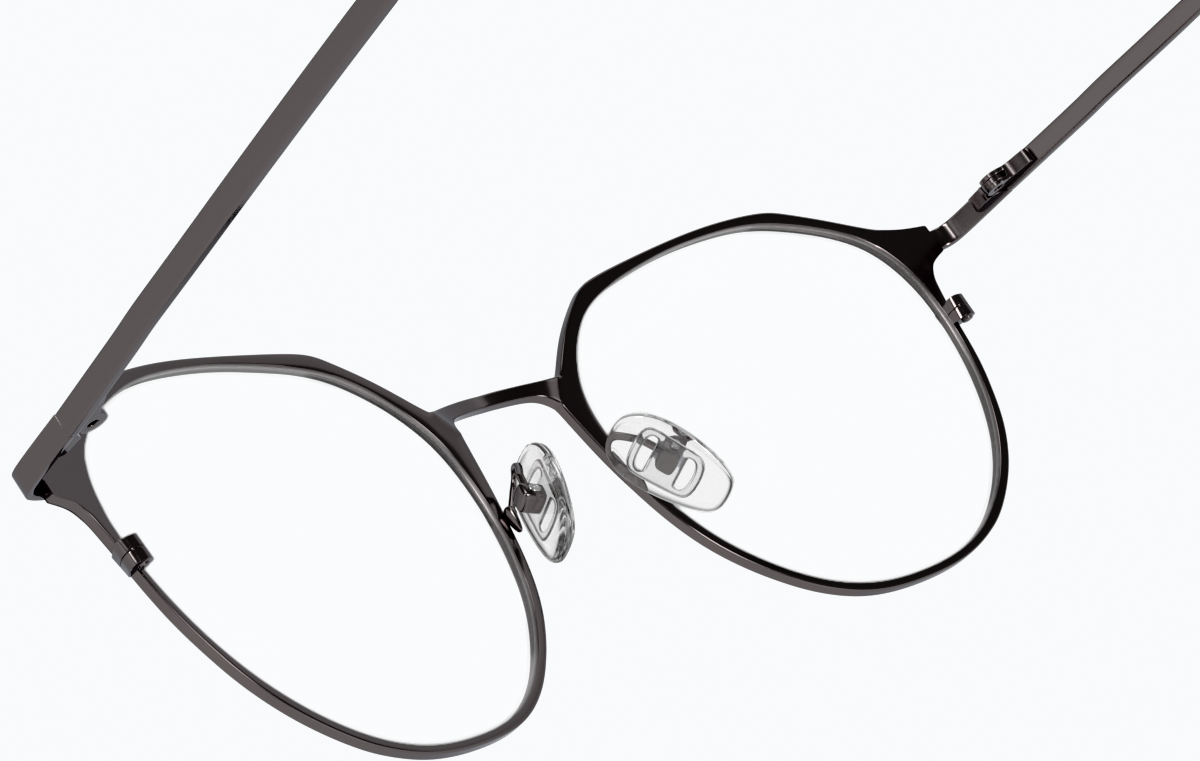 See-through view of Ocotillo Round Glasses 327912 in Graphite thumbnail