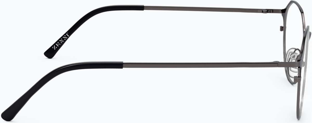 Side view of Ocotillo Round Glasses 327912 in Graphite thumbnail