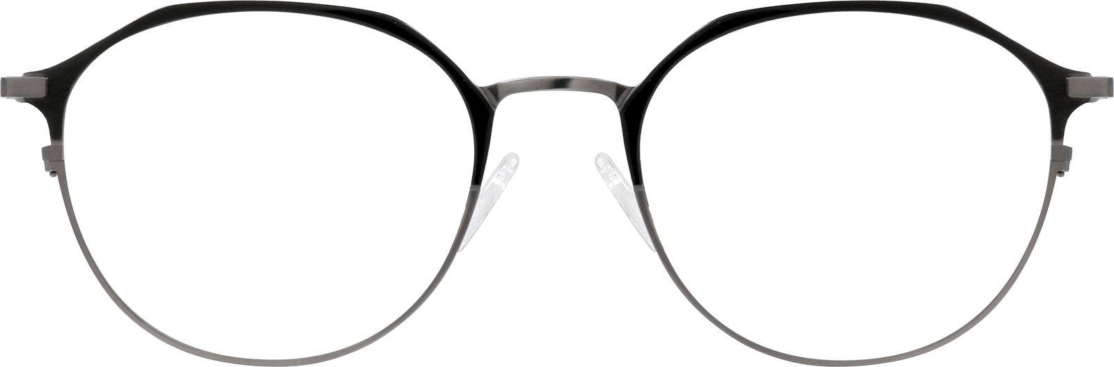 Front view of Ocotillo Round Glasses 327912 in Graphite