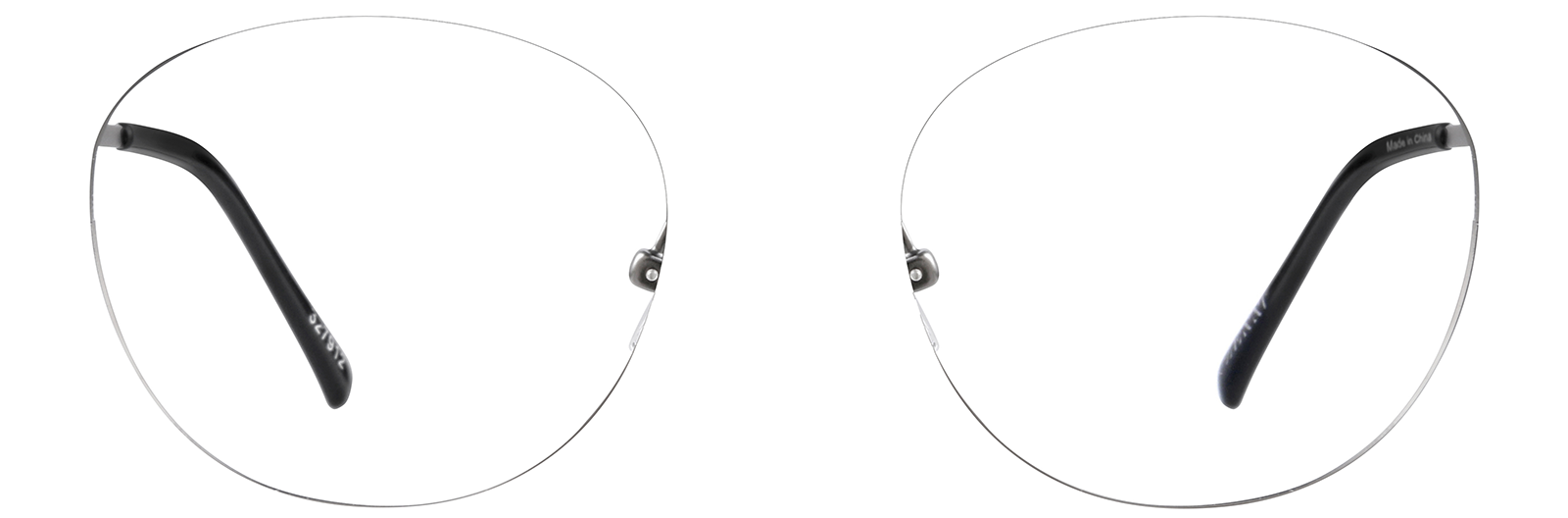 Front view of Ocotillo Round Glasses 327912 in Graphite