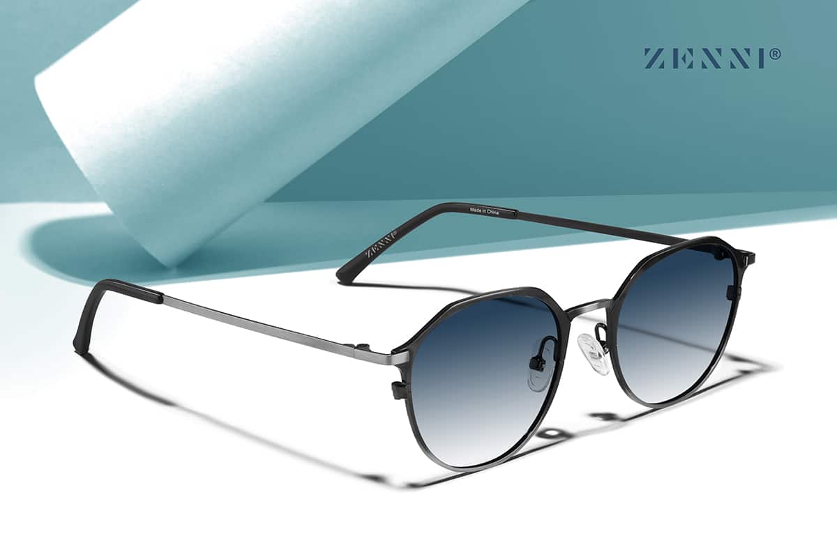 Graphite Ocotillo Round Glasses #327912 | Zenni Optical