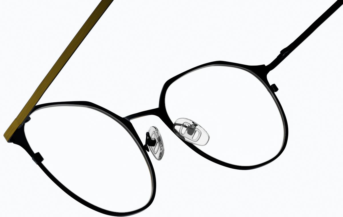 See-through view of Ocotillo Round Glasses 327914 in Bronze thumbnail