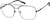 Angle view of Yucca Aviator Glasses 328112 in Gray thumbnail