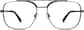 Front view of Yucca Aviator Glasses 328112 in Gray thumbnail