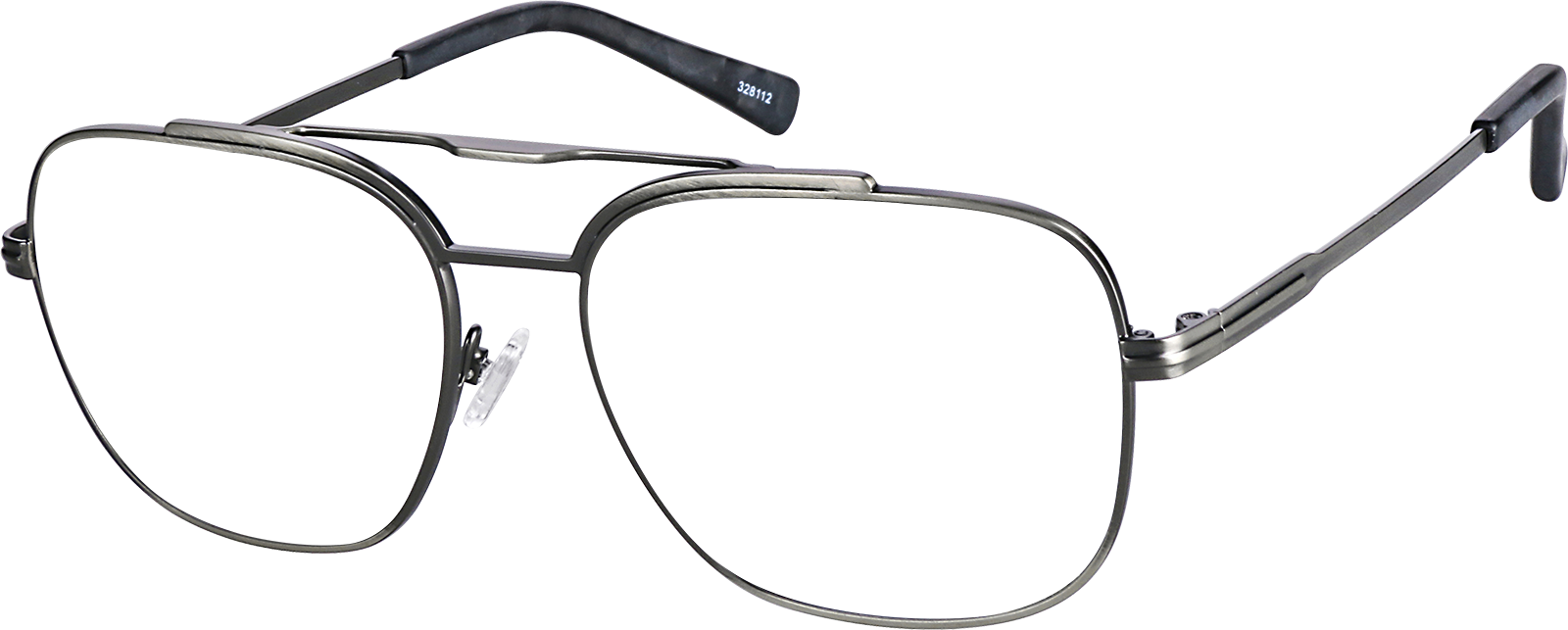 コニ Gray Yucca Aviator Glasses #328112 | Zenni Optical