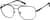 Angle view of Yucca Aviator Glasses 328121 in Black thumbnail
