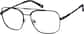 Angle view of Yucca Aviator Glasses 328121 in Black thumbnail