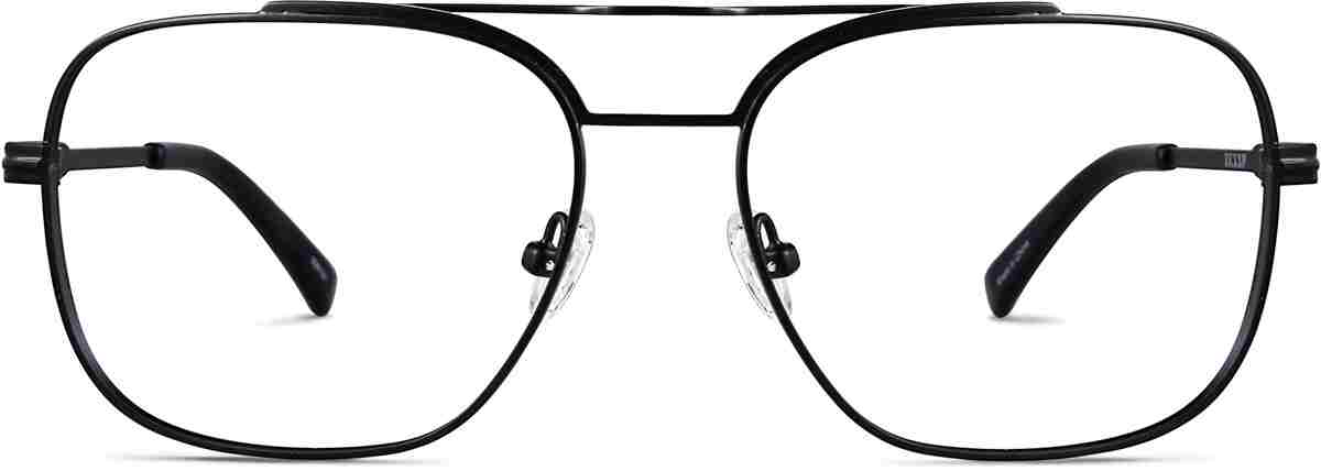 Black Yucca Aviator Glasses